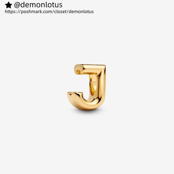 Pandora Letter J Alphabet Charm - Picture 1 of 5